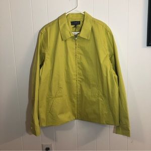 Vince NWT Citronella Lime Green Zip Up Jacket Unisex XL